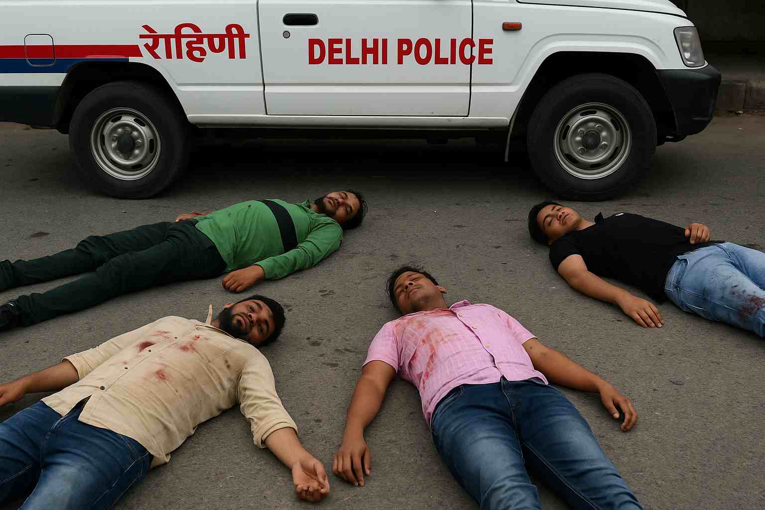 दिल्ली एनकाउंटर रंजन पाठक गैंग स्थल